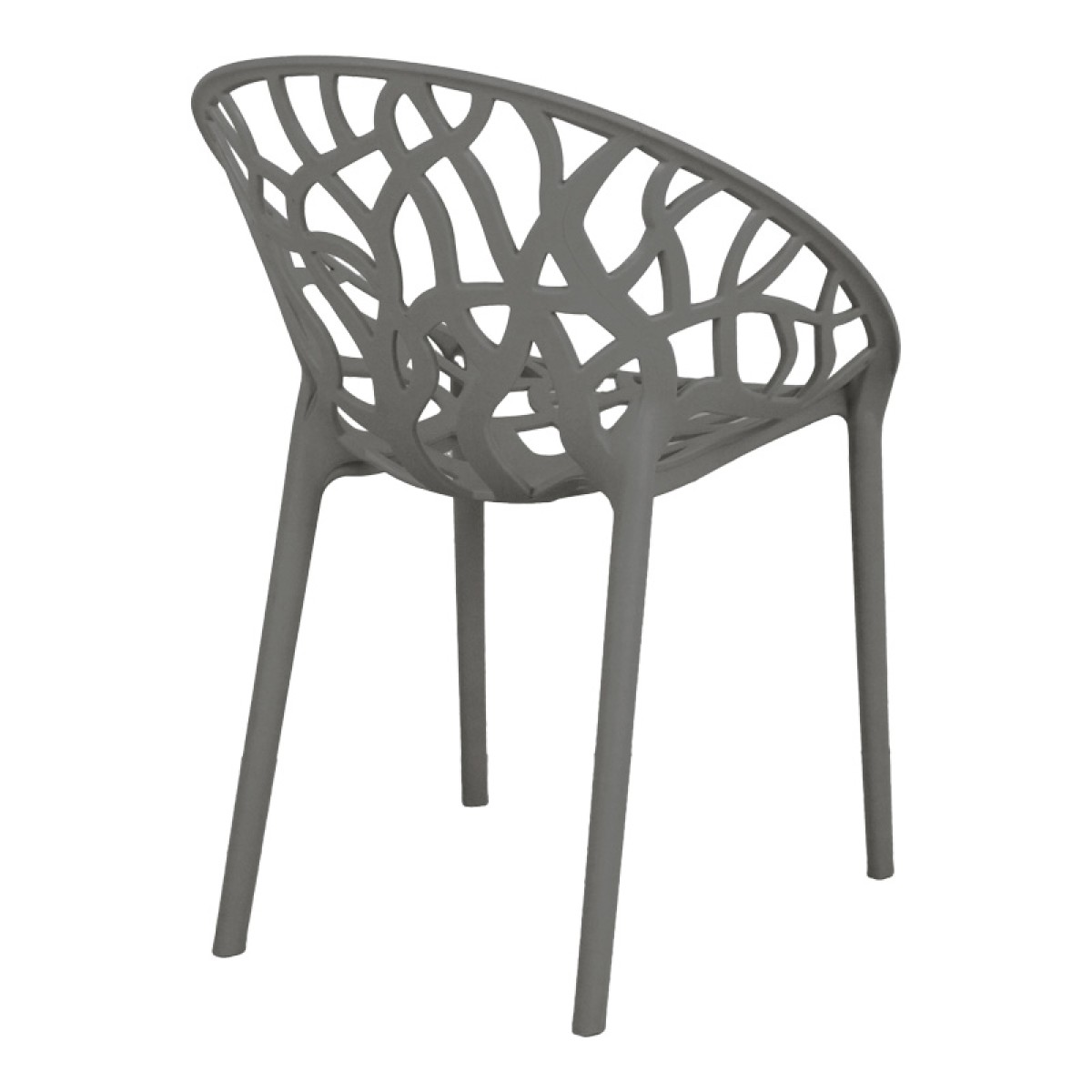 Πολυθρόνα Daren pakoworld pp σε ανθρακί απόχρωση 59x60x79,5εκ Πολυθρόνα Daren pakoworld pp σε ανθρακί απόχρωση 59x60x79,5εκ