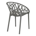 Πολυθρόνα Daren pakoworld pp σε ανθρακί απόχρωση 59x60x79,5εκ Πολυθρόνα Daren pakoworld pp σε ανθρακί απόχρωση 59x60x79,5εκ