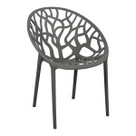 Πολυθρόνα Daren pakoworld pp σε ανθρακί απόχρωση 59x60x79,5εκ Πολυθρόνα Daren pakoworld pp σε ανθρακί απόχρωση 59x60x79,5εκ