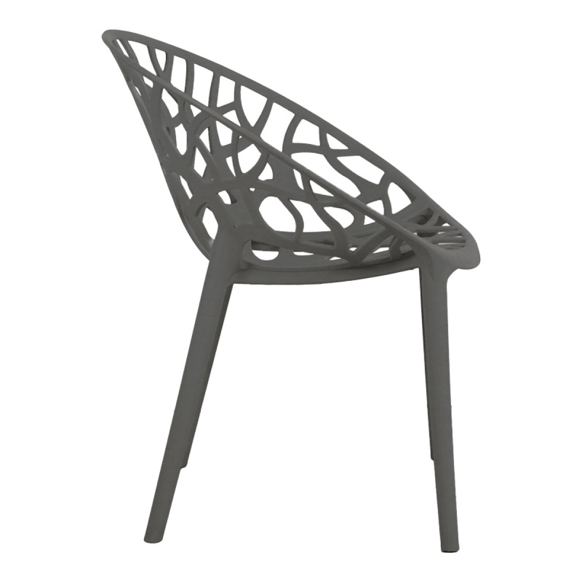Πολυθρόνα Daren pakoworld pp σε ανθρακί απόχρωση 59x60x79,5εκ Πολυθρόνα Daren pakoworld pp σε ανθρακί απόχρωση 59x60x79,5εκ