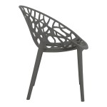 Πολυθρόνα Daren pakoworld pp σε ανθρακί απόχρωση 59x60x79,5εκ Πολυθρόνα Daren pakoworld pp σε ανθρακί απόχρωση 59x60x79,5εκ