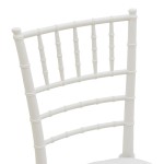 Καρέκλα Tiffany I pakoworld με μαξιλάρι pp σε λευκή απόχρωση 39.5x46.5x87εκ