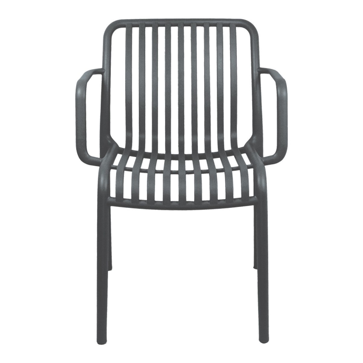 Πολυθρόνα Zoi pakoworld pp ανθρακί 54x57.5x79εκ