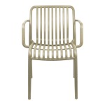 Πολυθρόνα Zoi pakoworld pp cappuccino 54x57.5x79εκ