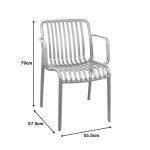 Πολυθρόνα Zoi pakoworld pp cappuccino 54x57.5x79εκ