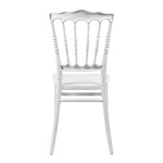 Καρέκλα Napoleon pakoworld pp λευκή 38,5x46,5x89εκ