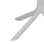 Τραπέζι Groovy pakoworld pp διατρητο λευκό 60x60x76εκ