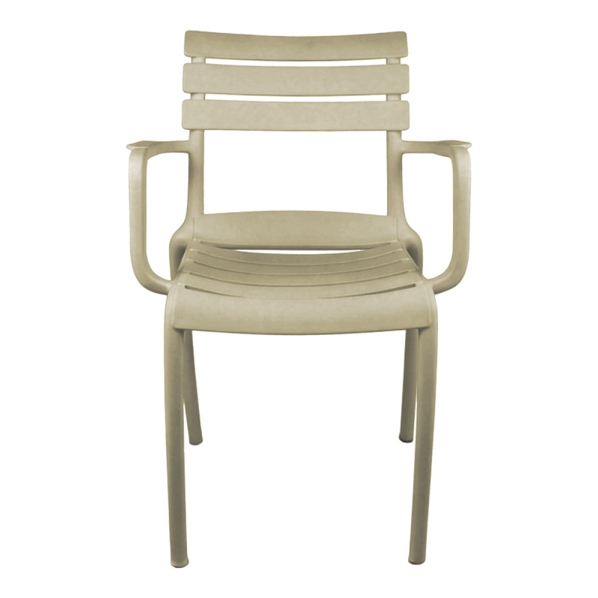 Πολυθρόνα Almea pakoworld στοιβαζόμενη pp cappuccino 58x56x82εκ