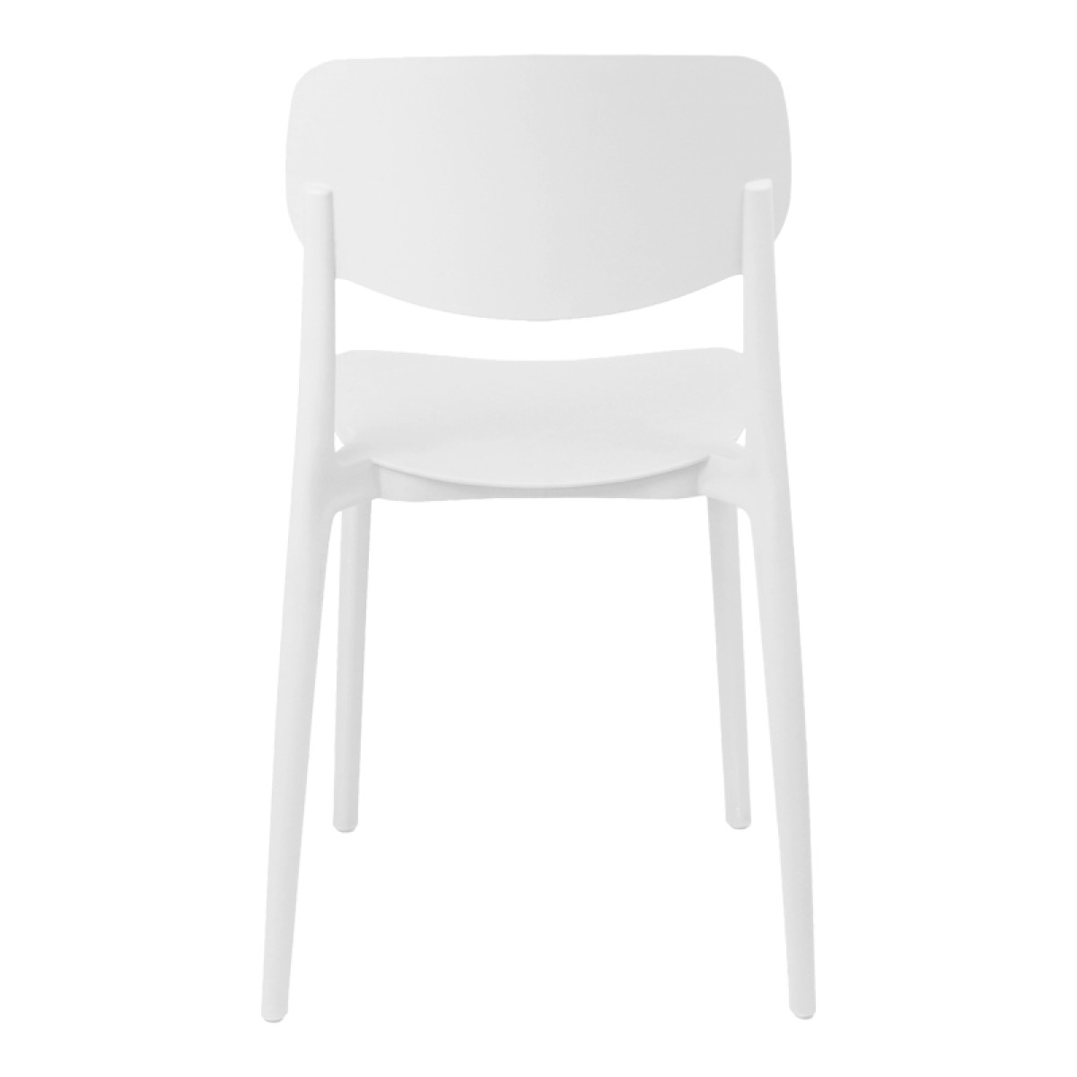 Καρέκλα Berdian pakoworld στοιβαζόμενη pp λευκό 38x49x79εκ