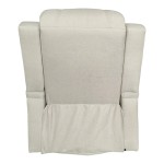 Πολυθρόνα relax με μηχανισμό massage Gessel pakoworld μπεζ ύφασμα 80x90x98εκ