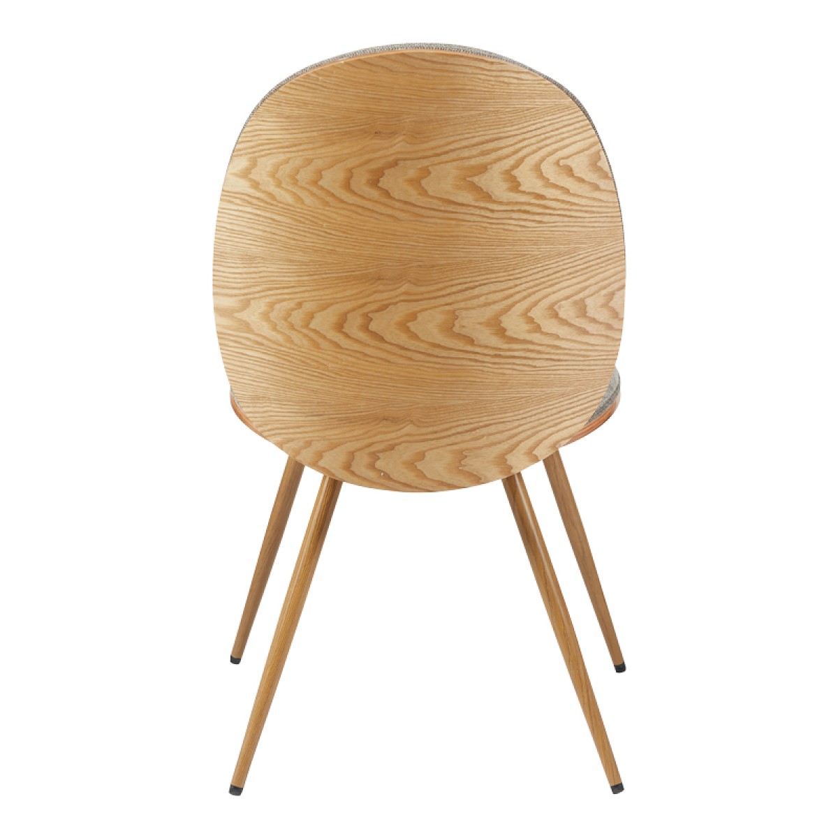 Καρέκλα Nerezy pakoworld σκελετός plywood με μπεζ-καφέ ύφασμα 57.5x48x88εκ