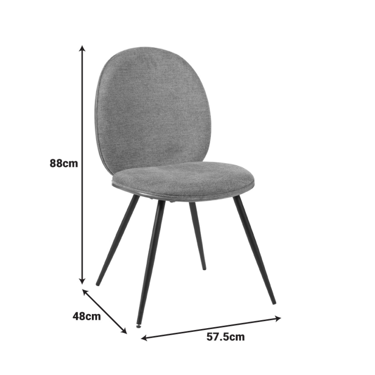 Καρέκλα Nerezy pakoworld σκελετός plywood με μπεζ-καφέ ύφασμα 57.5x48x88εκ