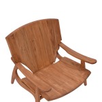 Πολυθρόνα Brazin pakoworld φυσικό teak ξύλο 72x71x77εκ Πολυθρόνα Brazin pakoworld φυσικό teak ξύλο 72x71x77εκ