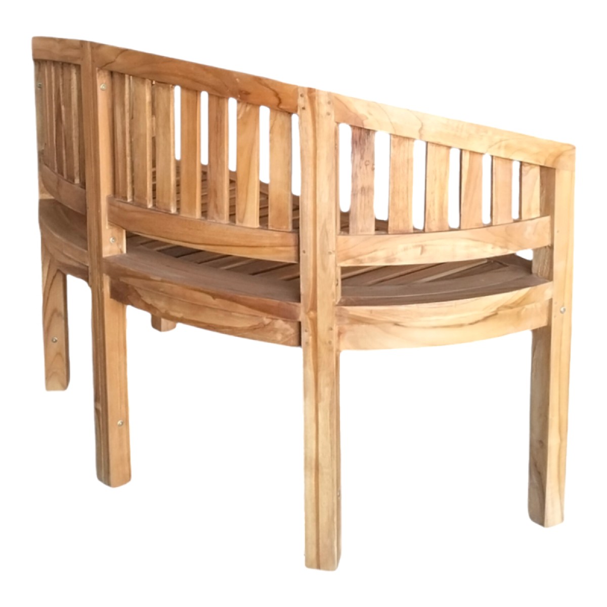 Καναπές διθέσιος Coren pakoworld φυσικό teak ξύλο 130x61x87εκ Καναπές διθέσιος Coren pakoworld φυσικό teak ξύλο 130x61x87εκ