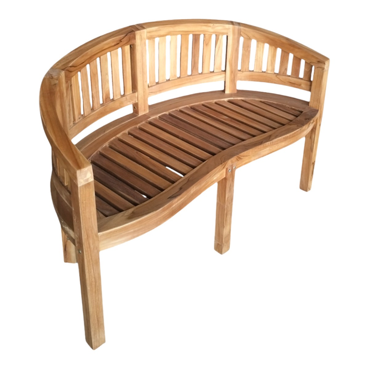 Καναπές διθέσιος Coren pakoworld φυσικό teak ξύλο 130x61x87εκ Καναπές διθέσιος Coren pakoworld φυσικό teak ξύλο 130x61x87εκ