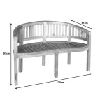 Καναπές διθέσιος Coren pakoworld φυσικό teak ξύλο 130x61x87εκ Καναπές διθέσιος Coren pakoworld φυσικό teak ξύλο 130x61x87εκ