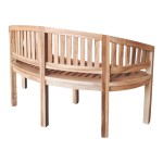 Καναπές τριθέσιος Coren pakoworld φυσικό teak ξύλο 150x61x87εκ Καναπές τριθέσιος Coren pakoworld φυσικό teak ξύλο 150x61x87εκ