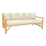 Καναπές Roziana pakoworld φυσικό teak ξύλο 210x100x80εκ Καναπές Roziana pakoworld φυσικό teak ξύλο 210x100x80εκ