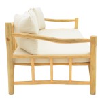 Καναπές Roziana pakoworld φυσικό teak ξύλο 210x100x80εκ Καναπές Roziana pakoworld φυσικό teak ξύλο 210x100x80εκ