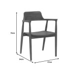 Πολυθρόνα Jambene pakoworld teak ξύλο σε καρυδί απόχρωση 57x54x79εκ Πολυθρόνα Jambene pakoworld teak ξύλο σε καρυδί απόχρωση 57x54x79εκ