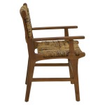 Πολυθρόνα Refane pakoworld φυσικό teak ξύλο-ψάθα 55x60x85εκ Πολυθρόνα Refane pakoworld φυσικό teak ξύλο-ψάθα 55x60x85εκ