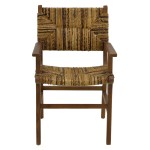 Πολυθρόνα Refane pakoworld φυσικό teak ξύλο-ψάθα 55x60x85εκ Πολυθρόνα Refane pakoworld φυσικό teak ξύλο-ψάθα 55x60x85εκ