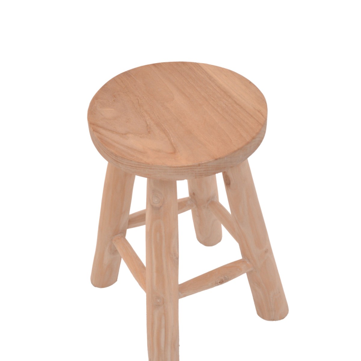 Σκαμπό Verenity pakoworld teak ξύλο σε φυσική απόχρωση Φ30x45εκ Σκαμπό Verenity pakoworld teak ξύλο σε φυσική απόχρωση Φ30x45εκ