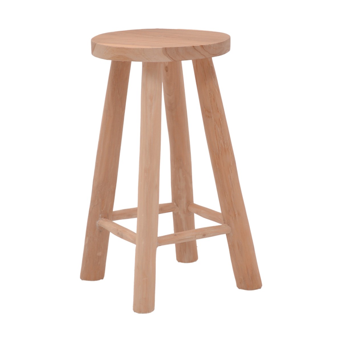 Σκαμπό Charloce pakoworld teak ξύλο σε φυσική απόχρωση Φ35x62εκ Σκαμπό Charloce pakoworld teak ξύλο σε φυσική απόχρωση Φ35x62εκ