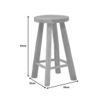 Σκαμπό Charloce pakoworld teak ξύλο σε φυσική απόχρωση Φ35x62εκ Σκαμπό Charloce pakoworld teak ξύλο σε φυσική απόχρωση Φ35x62εκ