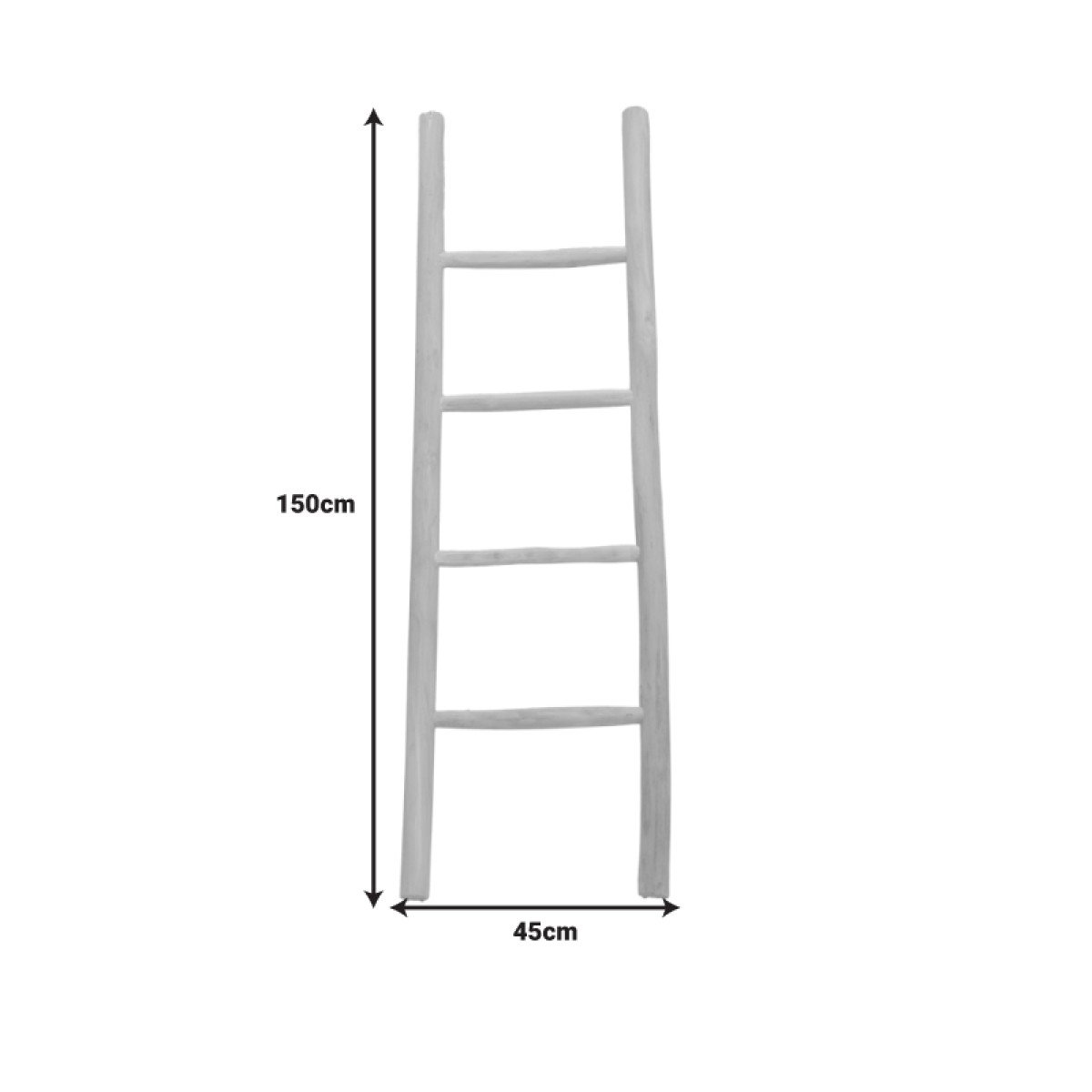 Σκάλα Morjeve pakoworld teak ξύλο σε φυσική απόχρωση 45x6x150εκ Σκάλα Morjeve pakoworld teak ξύλο σε φυσική απόχρωση 45x6x150εκ