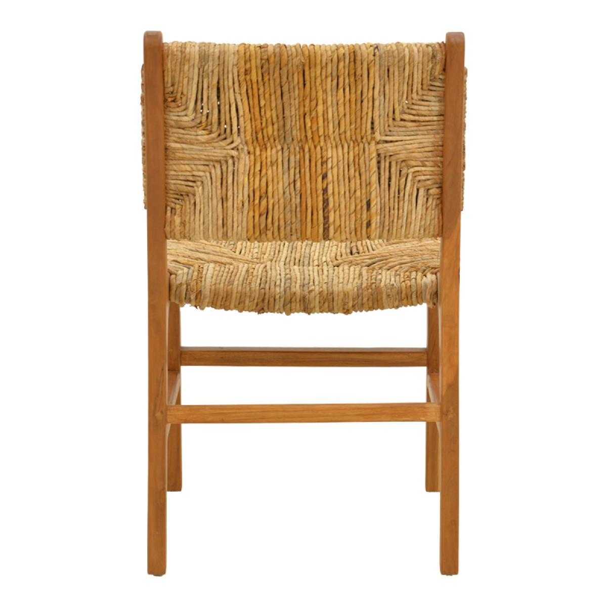 Καρέκλα Refane pakoworld σκελετός teak ξύλο με ψάθα σε φυσική απόχρωση 50x58x85εκ
