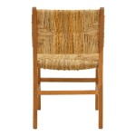 Καρέκλα Refane pakoworld σκελετός teak ξύλο με ψάθα σε φυσική απόχρωση 50x58x85εκ