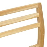 Κρεμάστρα επιδαπέδια Gantou pakoworld suar ξύλο σε φυσική απόχρωση 40x40x200εκ