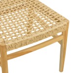 Κρεμάστρα επιδαπέδια Gantou pakoworld suar ξύλο σε φυσική απόχρωση 40x40x200εκ