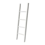 Σκάλα Morjeve pakoworld teak ξύλο σε white wash απόχρωση 45x6x150εκ