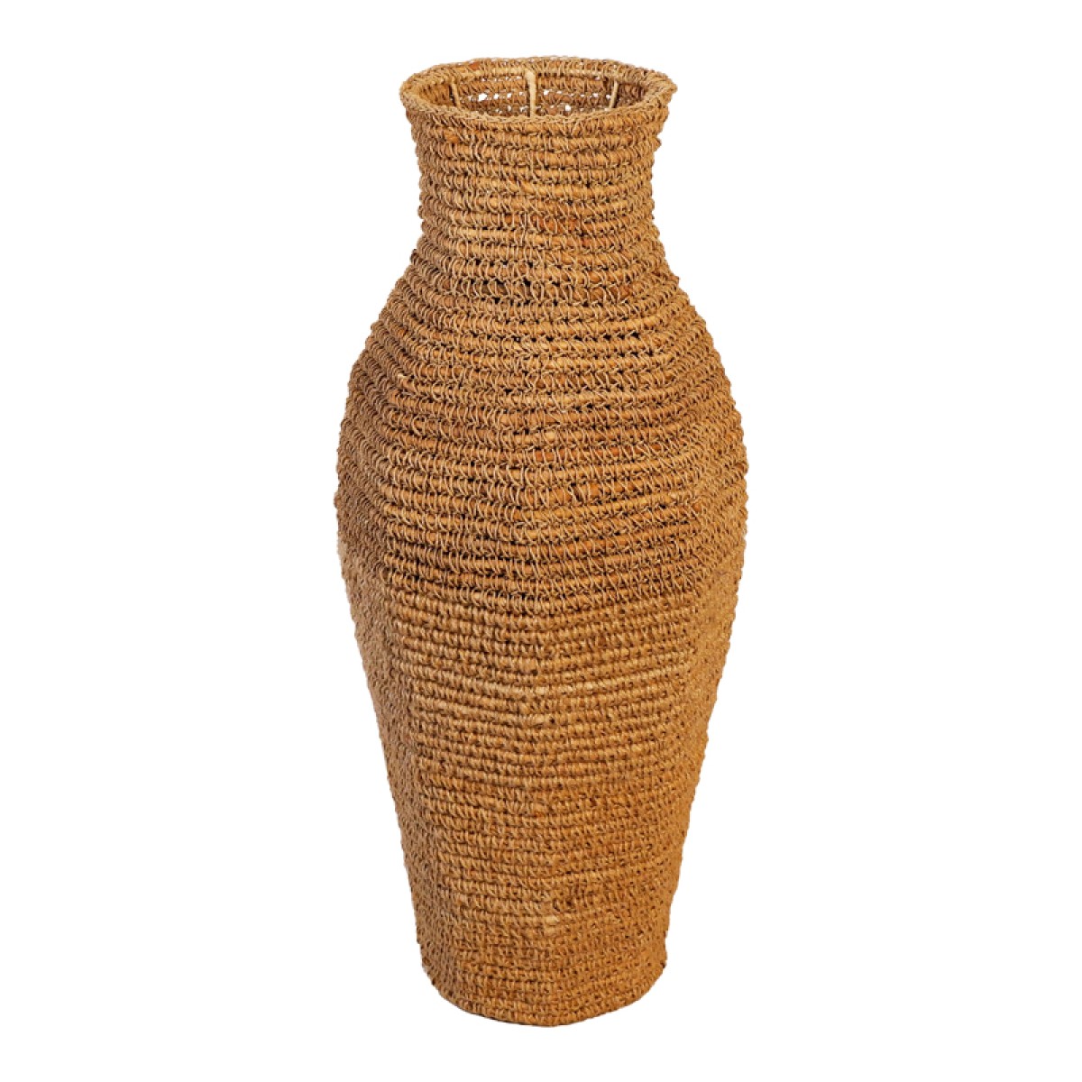 Βάζο Wamer Inart γιούτα σε φυσική απόχρωση 35x35z85εκ Βάζο Wamer Inart γιούτα σε φυσική απόχρωση 35x35z85εκ