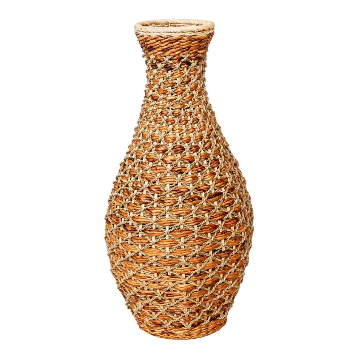 Βάζο Gucre I Inart ξύλο-rattan pe σε φυσική απόχρωση Φ30x70εκ Βάζο Gucre I Inart ξύλο-rattan pe σε φυσική απόχρωση Φ30x70εκ