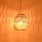 Φωτιστικό οροφής Irden Inart rattan σε φυσική απόχρωση Φ50x40εκ Φωτιστικό οροφής Irden Inart rattan σε φυσική απόχρωση Φ50x40εκ