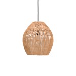 Φωτιστικό οροφής Irden Inart rattan σε φυσική απόχρωση Φ50x40εκ Φωτιστικό οροφής Irden Inart rattan σε φυσική απόχρωση Φ50x40εκ