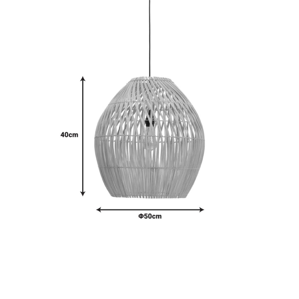 Φωτιστικό οροφής Irden Inart rattan σε φυσική απόχρωση Φ50x40εκ Φωτιστικό οροφής Irden Inart rattan σε φυσική απόχρωση Φ50x40εκ