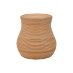 Σκαμπό Bulaten Inart rattan σε φυσική απόχρωση Φ45x45εκ Σκαμπό Bulaten Inart rattan σε φυσική απόχρωση Φ45x45εκ
