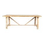 Τραπέζι Luxous pakoworld teak ξύλο σε φυσική απόχρωση 220x100x78εκ Τραπέζι Luxous pakoworld teak ξύλο σε φυσική απόχρωση 220x100x78εκ