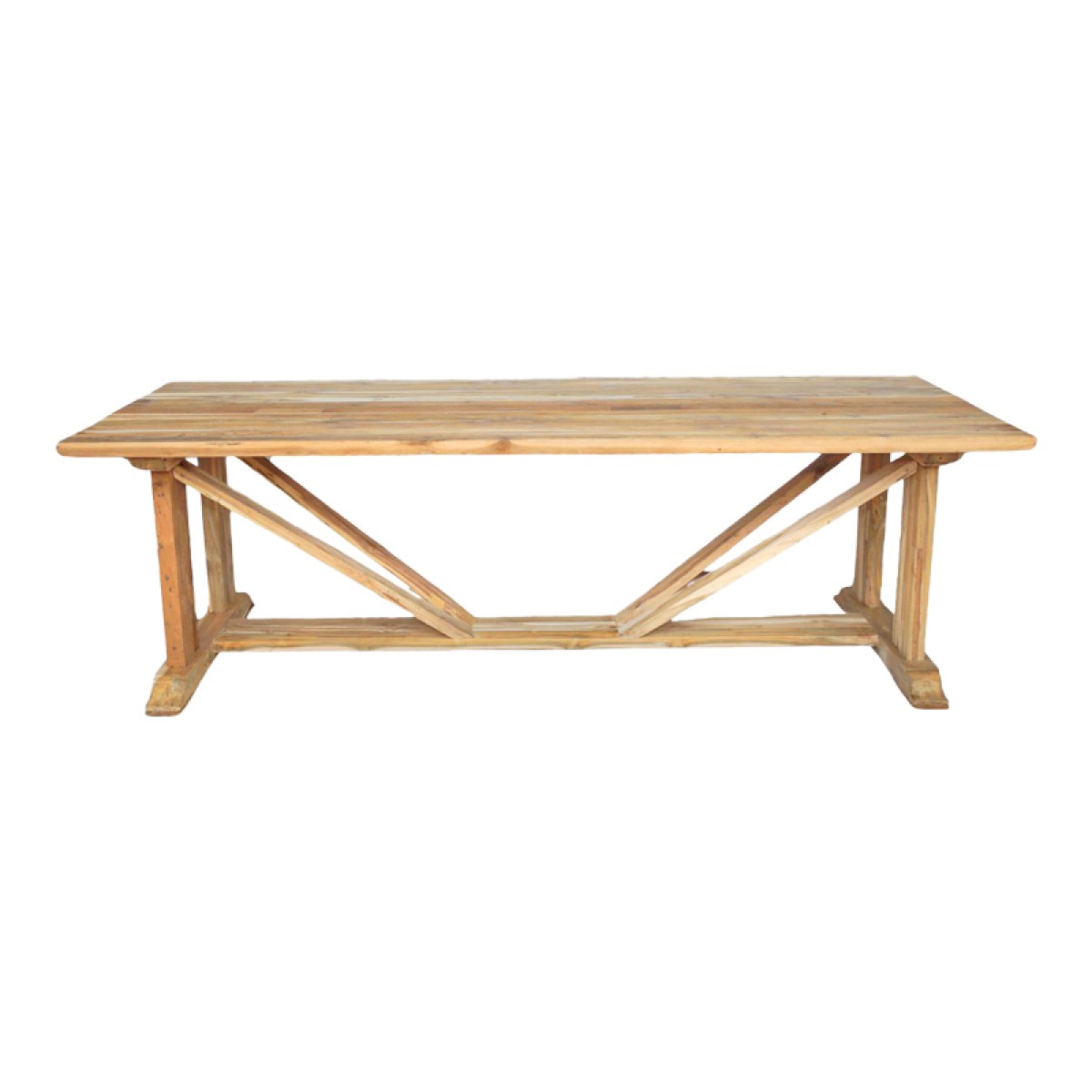 Τραπέζι Smarious pakoworld teak ξύλο σε φυσική απόχρωση 250x100x78εκ Τραπέζι Smarious pakoworld teak ξύλο σε φυσική απόχρωση 250x100x78εκ