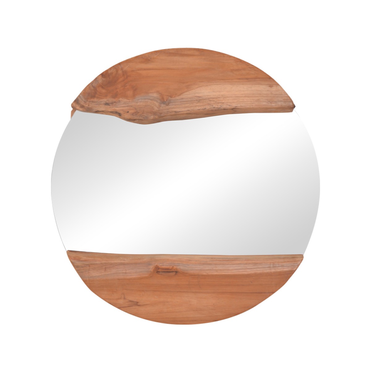 Καθρέπτης Alkmen pakoworld teak ξύλο σε φυσική απόχρωση Φ60x4εκ Καθρέπτης Alkmen pakoworld teak ξύλο σε φυσική απόχρωση Φ60x4εκ