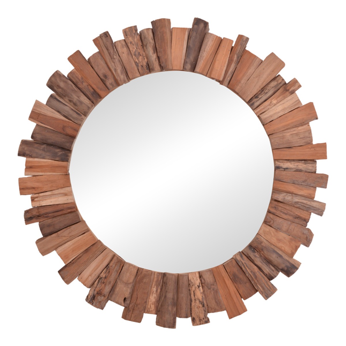 Καθρέπτης Rounder pakoworld teak ξύλο σε φυσική απόχρωση Φ100x5εκ Καθρέπτης Rounder pakoworld teak ξύλο σε φυσική απόχρωση Φ100x5εκ