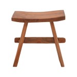 Σκαμπό Shogun pakoworld teak ξύλο σε φυσική απόχρωση 46x28x46εκ Σκαμπό Shogun pakoworld teak ξύλο σε φυσική απόχρωση 46x28x46εκ