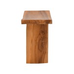 Σκαμπό Borbe pakoworld teak ξύλο σε φυσική απόχρωση 45x28x45εκ