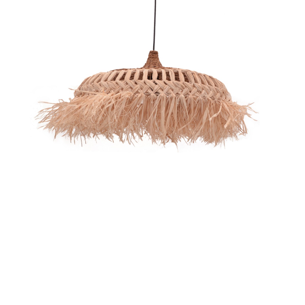 Φωτιστικό οροφής Borobe Inart sisal σε φυσικό χρώμα Φ60x35εκ Φωτιστικό οροφής Borobe Inart sisal σε φυσικό χρώμα Φ60x35εκ