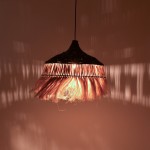 Φωτιστικό οροφής Arupade Inart abaca ξύλο σε φυσικό-μαύρο χρώμα Φ50x50εκ Φωτιστικό οροφής Arupade Inart abaca ξύλο σε φυσικό-μαύρο χρώμα Φ50x50εκ
