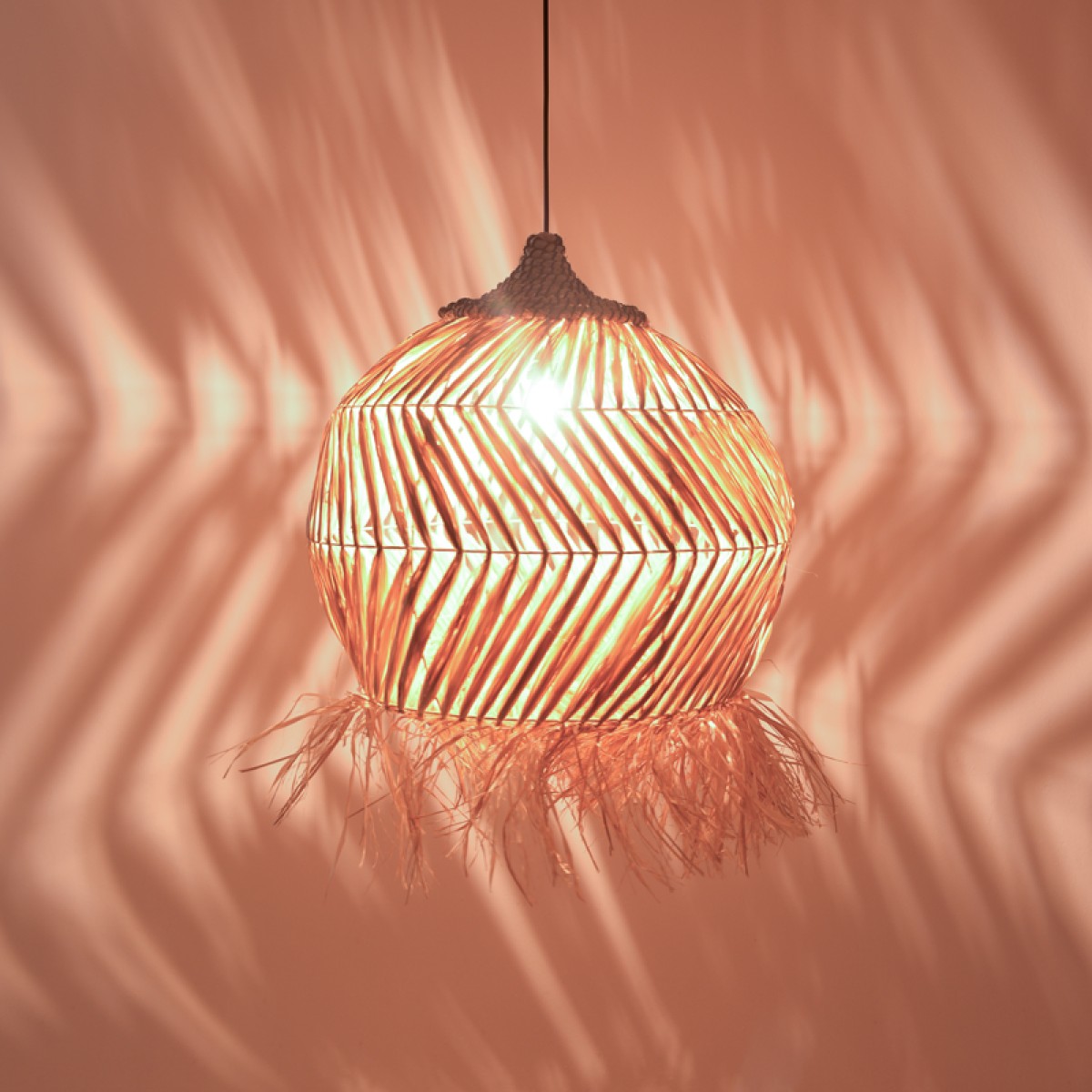 Φωτιστικό οροφής Koronse Inart sisal σε φυσικό χρώμα Φ55x68εκ Φωτιστικό οροφής Koronse Inart sisal σε φυσικό χρώμα Φ55x68εκ